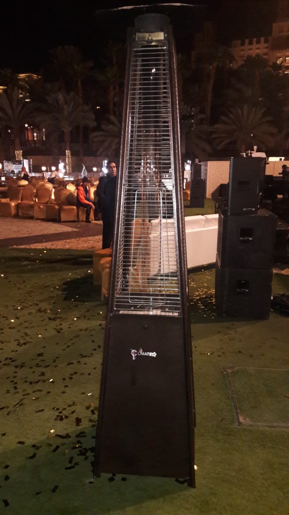 Mushroom and Pyramid Heaters Rentals Patio heater rental dot com UAE